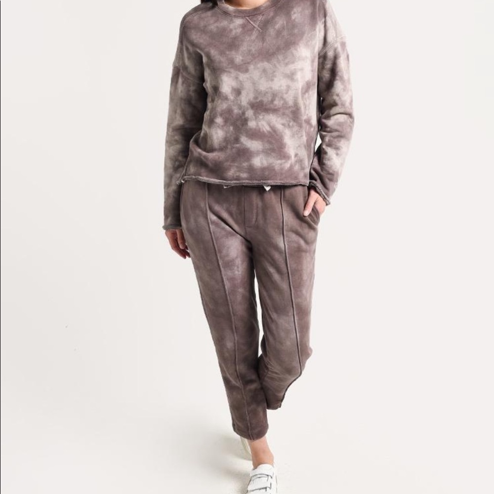 ATM Tie Dye French Terry Cloth Pull-on Sweat Suit